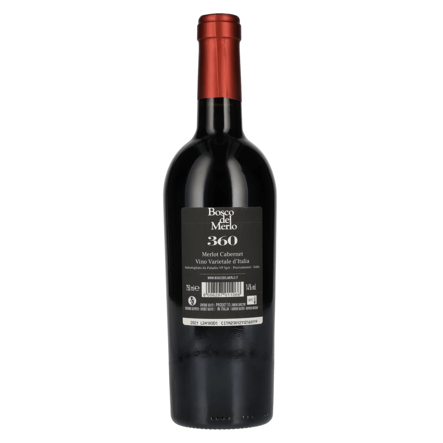 Bosco del Merlo 360 Ruber Capite Merlot Cabernet 2021 14% Vol. 0,75l