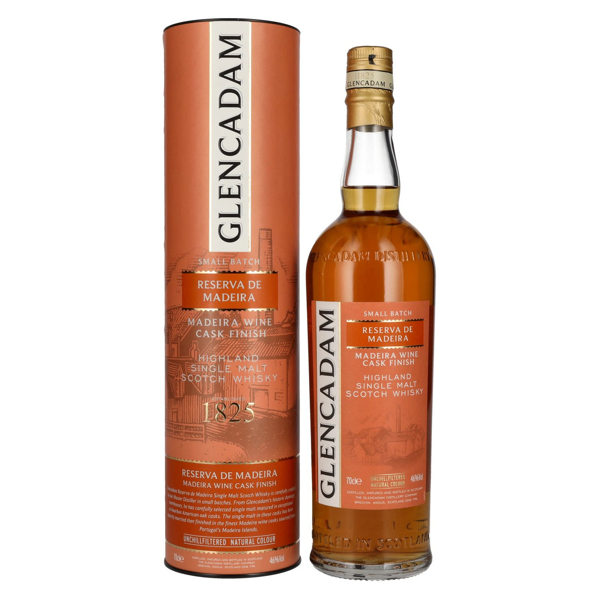Glencadam RESERVA DE MADEIRA Single Malt MADEIRA CASK FINISH 46 % vol., 0,7 l, dans un coffret cadeau