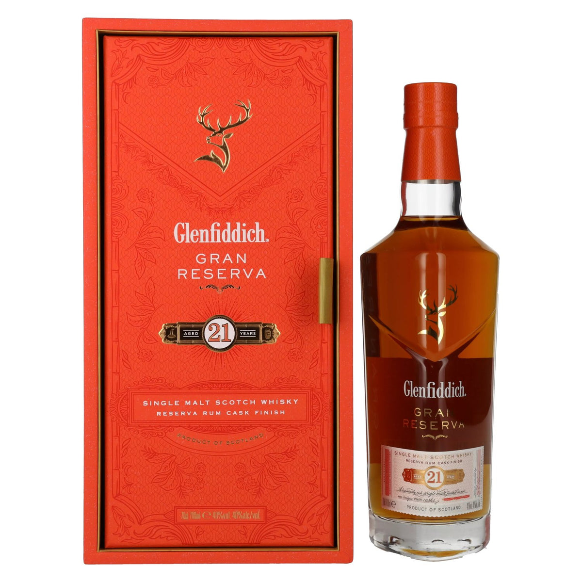 Glenfiddich 21 Years Old GRAN RESERVA Rum Cask Finish 40% vol. 0.7 l in a gift box