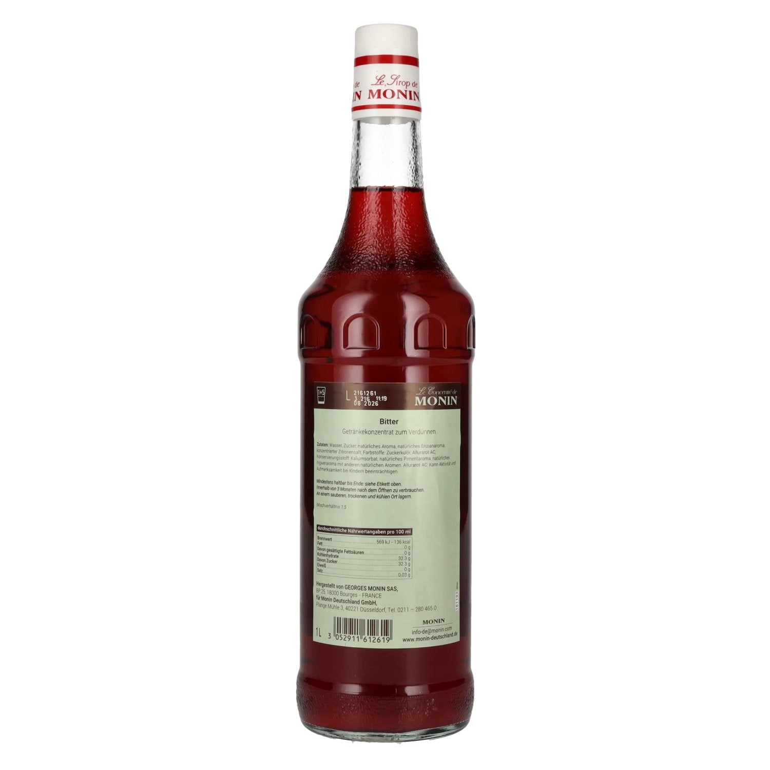 Le Sirop de Monin BITTER 1l