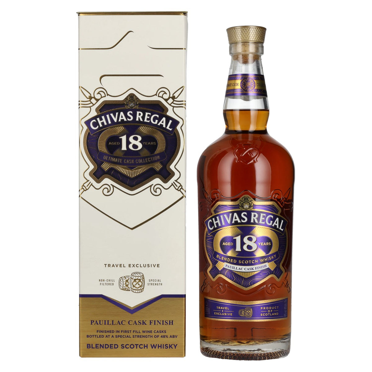 Chivas Regal 18 Years Old Ultimat Pauillac Cask Finish 48% vol. 1 l in geschenkverpakking