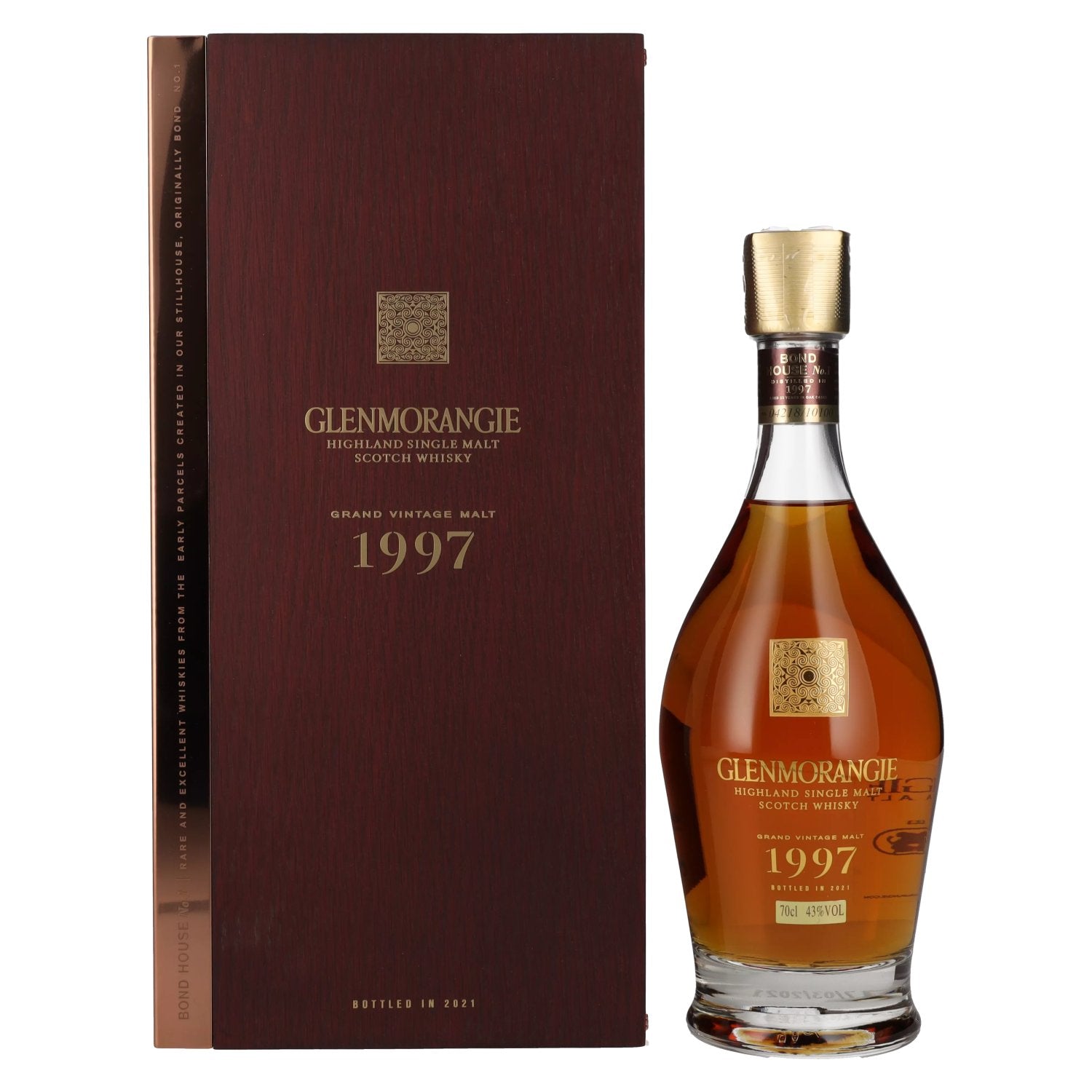 Glenmorangie GRAND VINTAGE MALT 1997 43 % vol. 0,7 l dans un coffret en bois