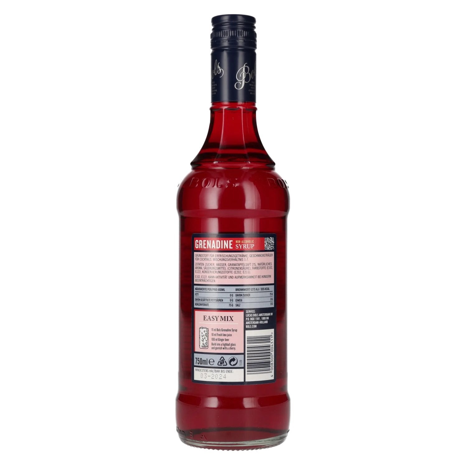Bols Grenadine Stroop 0,75l