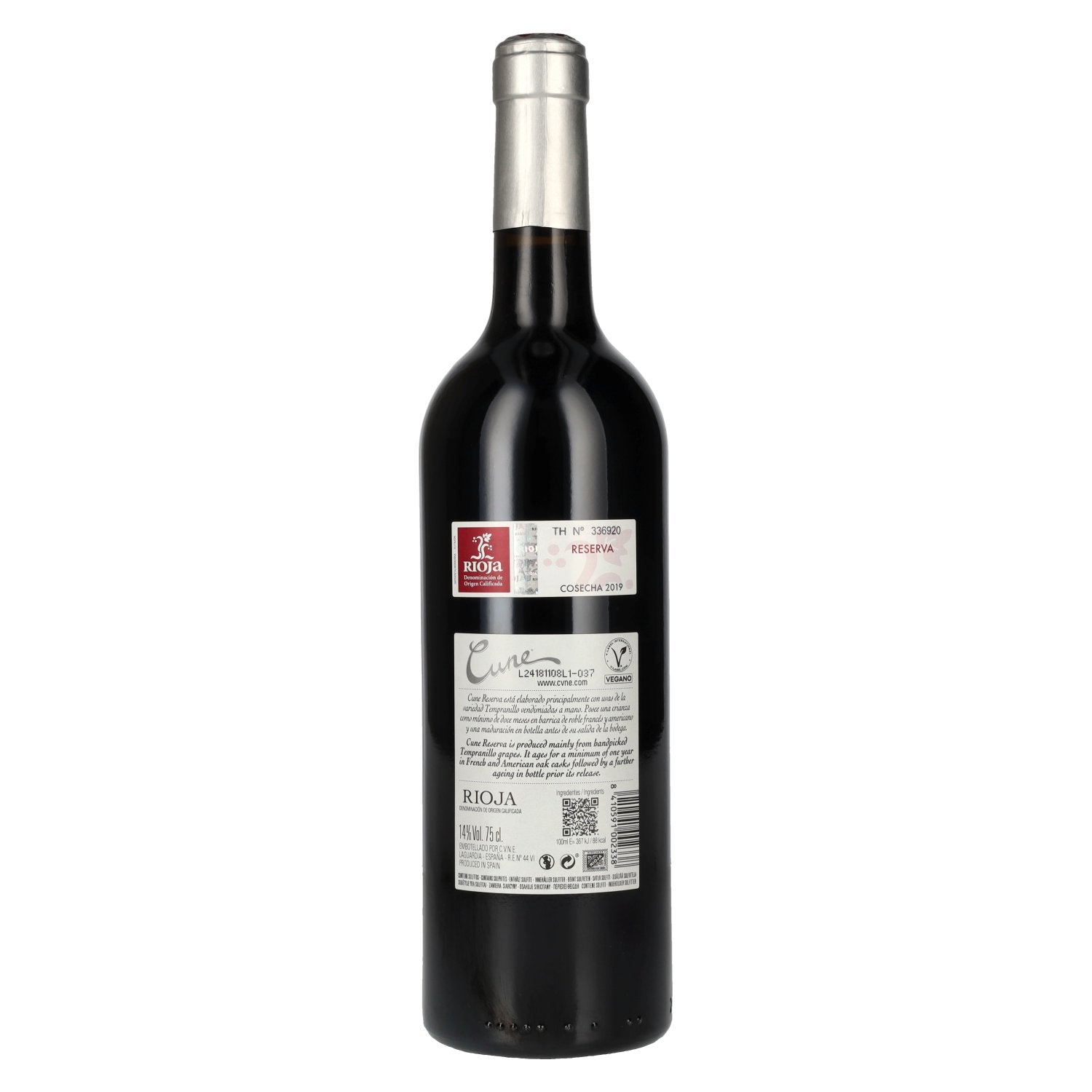 Cune Rioja Reserva 2019 14% Vol. 0,75l