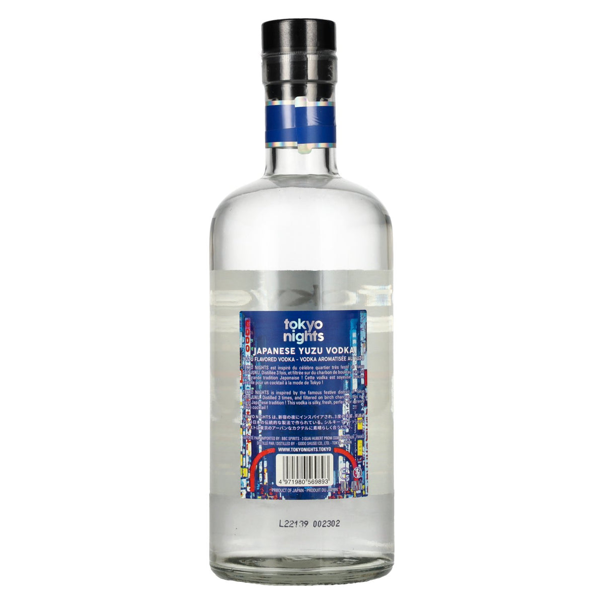 Tokyo Nights Japanese Vodka 40% ABV 0.7l