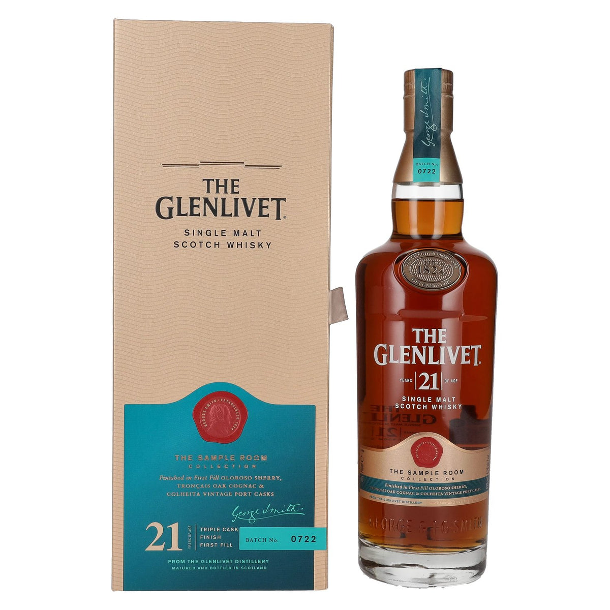 The Glenlivet 21 Years Old THE SAMPLE ROOM COLLECTION Single Malt Scotch Whisky 43% Vol. 0,7l in Geschenkbox