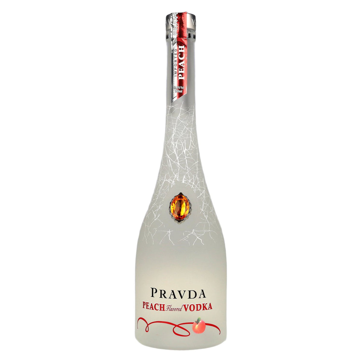 Pravda PEACH Flavoured Vodka 37.5% ABV 0.7l