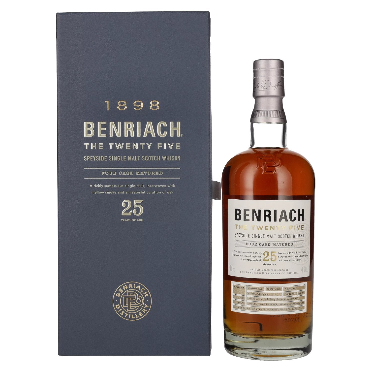 Benriach THE TWENTY FIVE Single Malt Four Cask Matured 46% Vol. 0,7l in gift box
