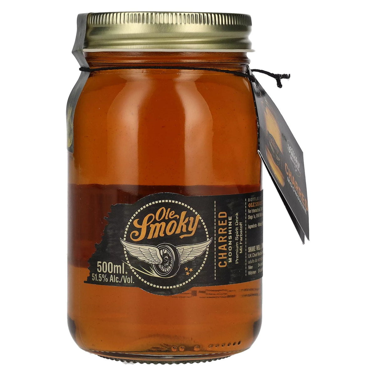 Ole Smoky Tennessee Moonshine CHARRED 51,5% vol. 0,5 l