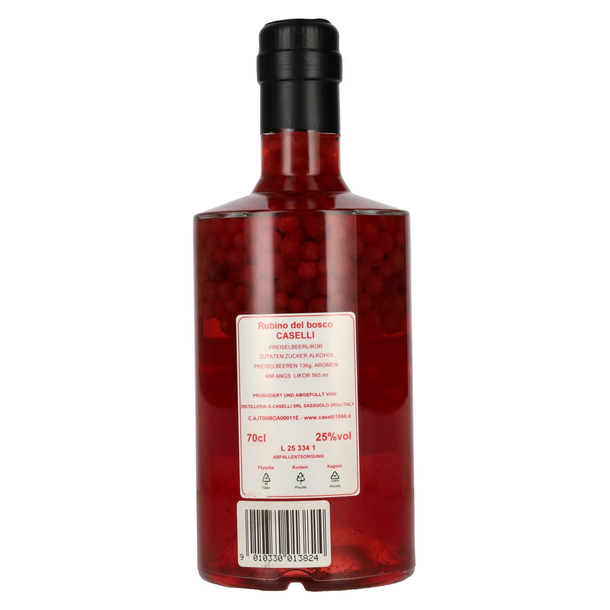 Caselli Rubino del Bosco Liqueur with Cranberries 25% ABV 0.7l