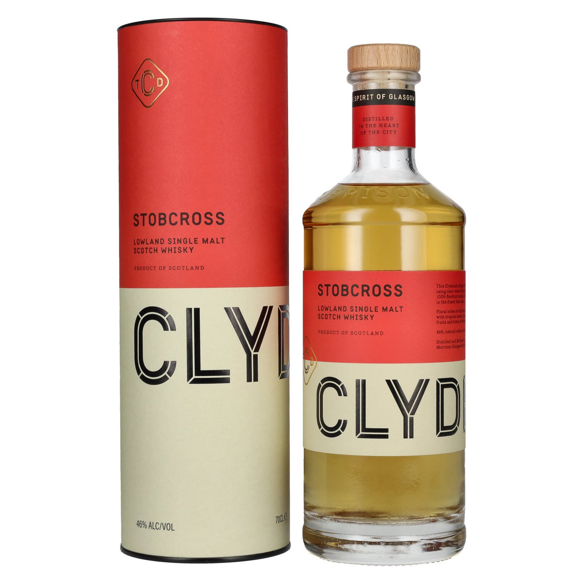 Clydeside STOBCROSS Lowland Single Malt 46% Vol. 0,7l in Geschenkbox