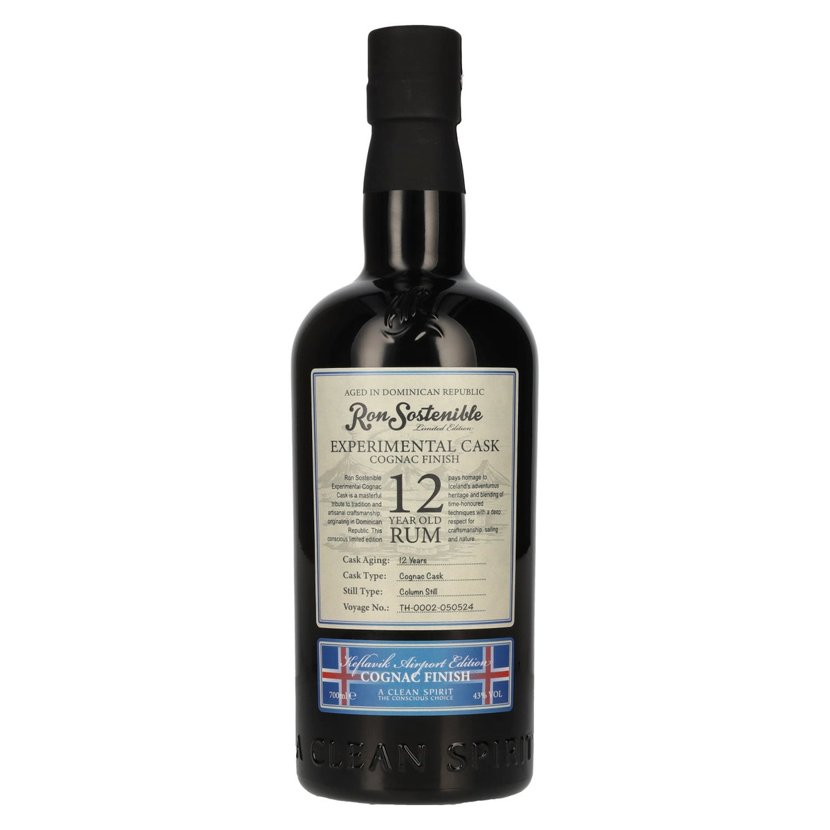 Ron Sostenible 12 Years Old Experimental Cognac Cask 43% vol. 0,7 l