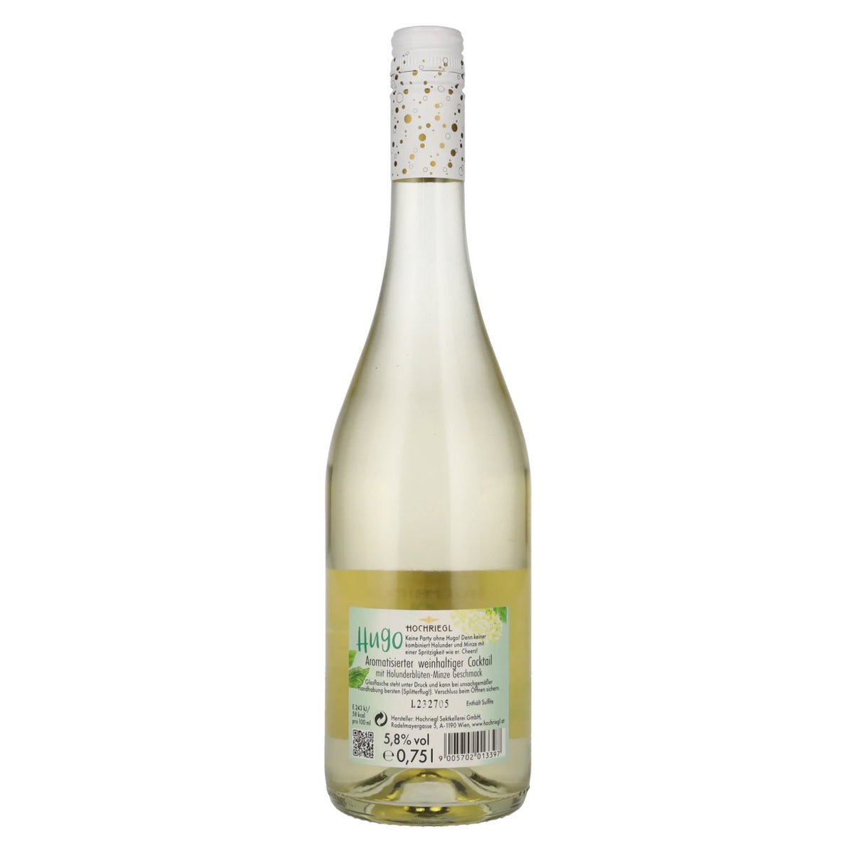 Hochriegl Hugo Wine-Spritz Vlierbloesem-munt 5,8% vol. 0,75 l