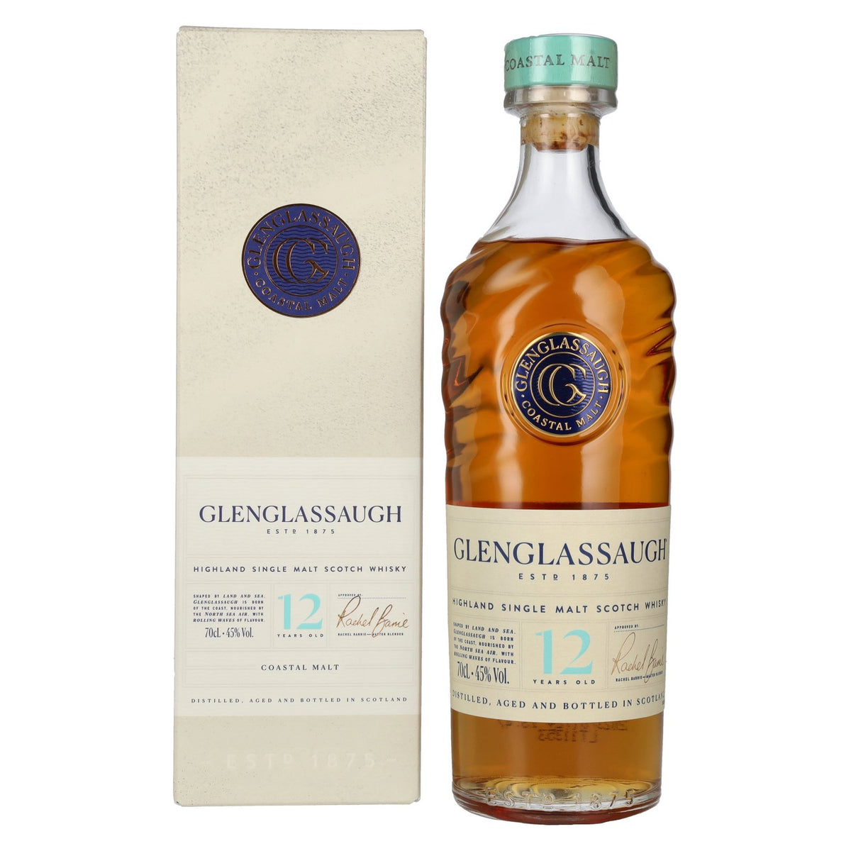 Glenglassaugh 12-Year-Old Highland Single Malt Scotch Whisky, 45% ABV, 0.7 litres, in a gift box