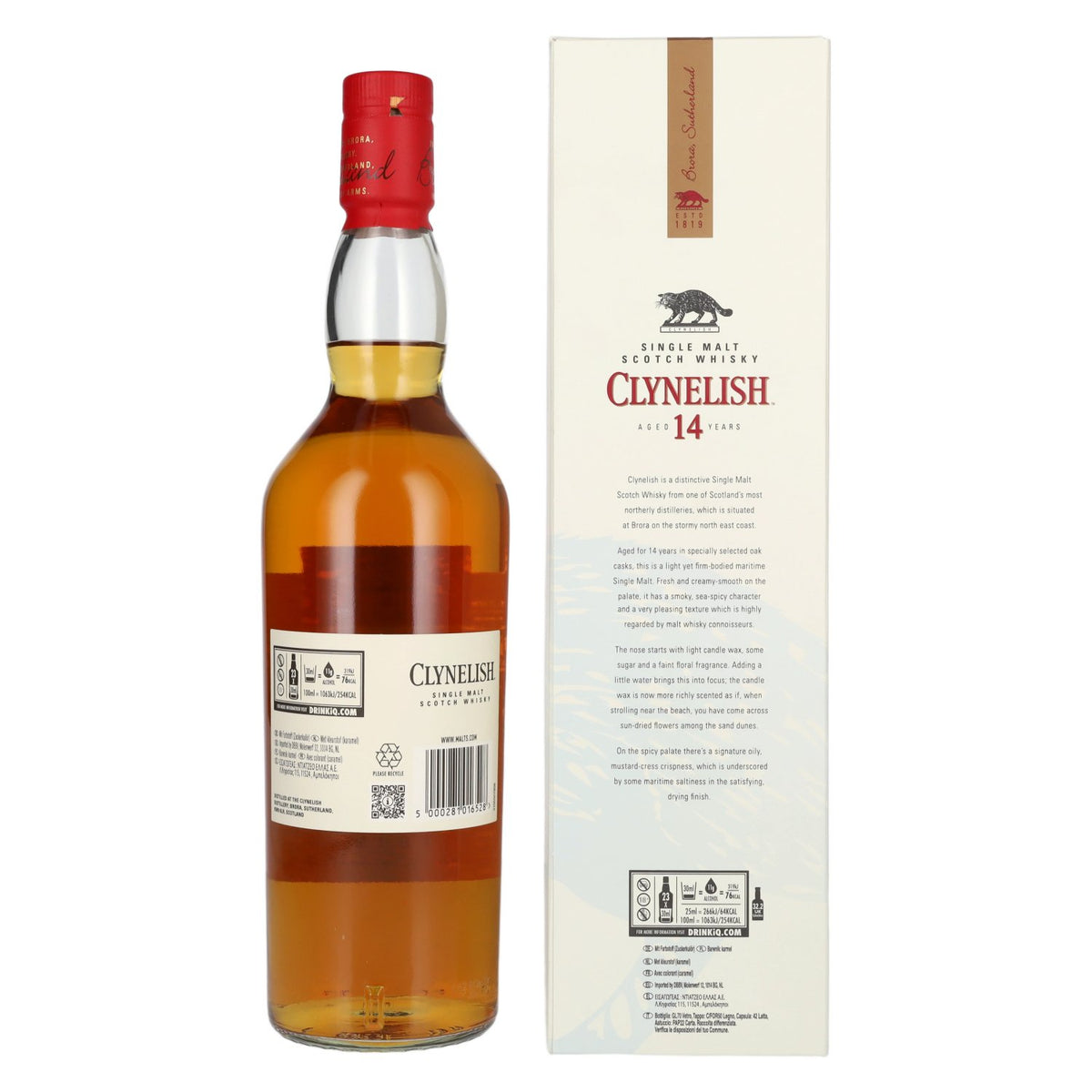 Clynelish 14-Year-Old Single Malt 46% ABV 0.7l in a gift box