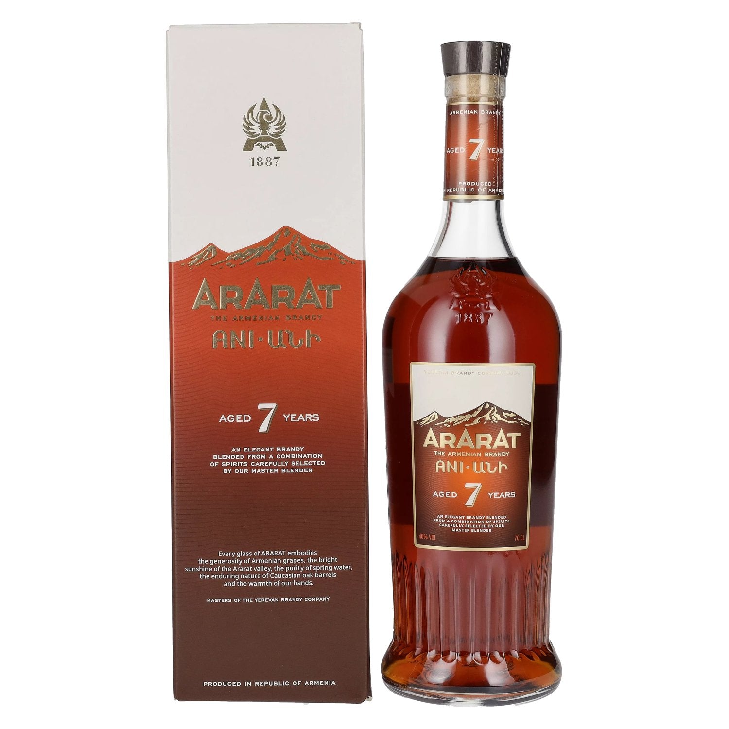 Ararat 7 Jaar Oud 40% Vol. 0,7l in geschenkverpakking