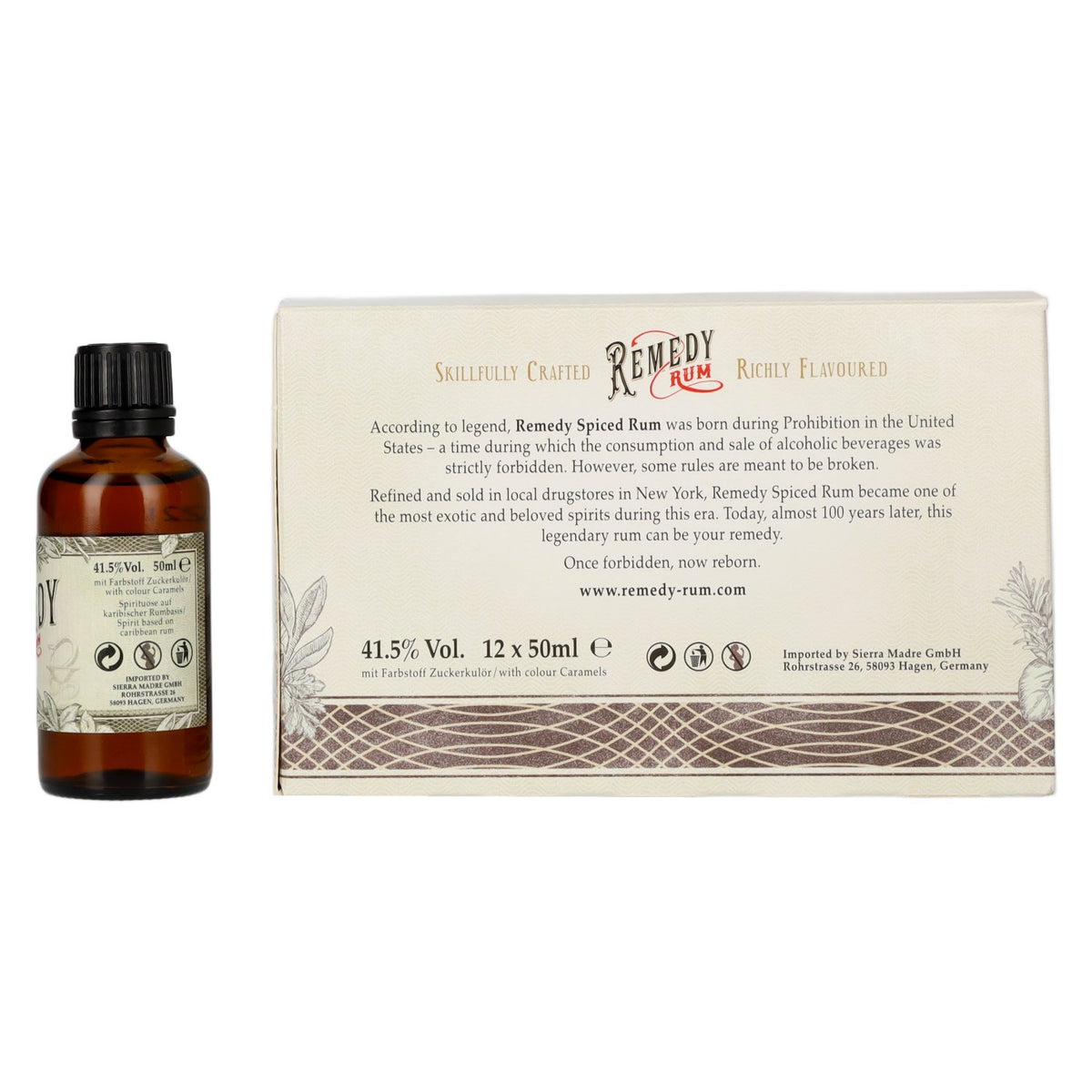 Remedy Spiced Rum 41,5% vol. 12 x 0,05 l