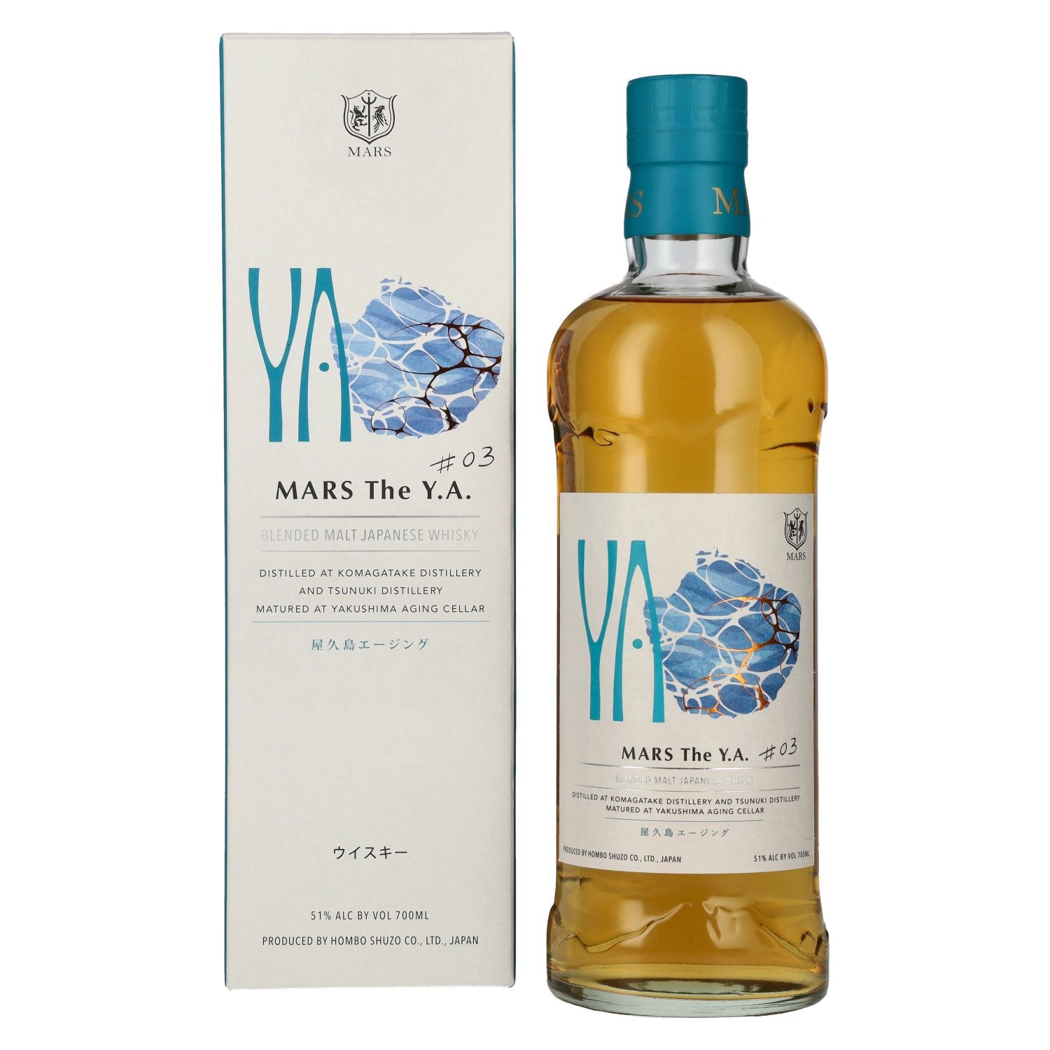 Mars The Y.A. Blended Malt Japanese Whisky # 03 51% Vol. 0,7l in Geschenkbox