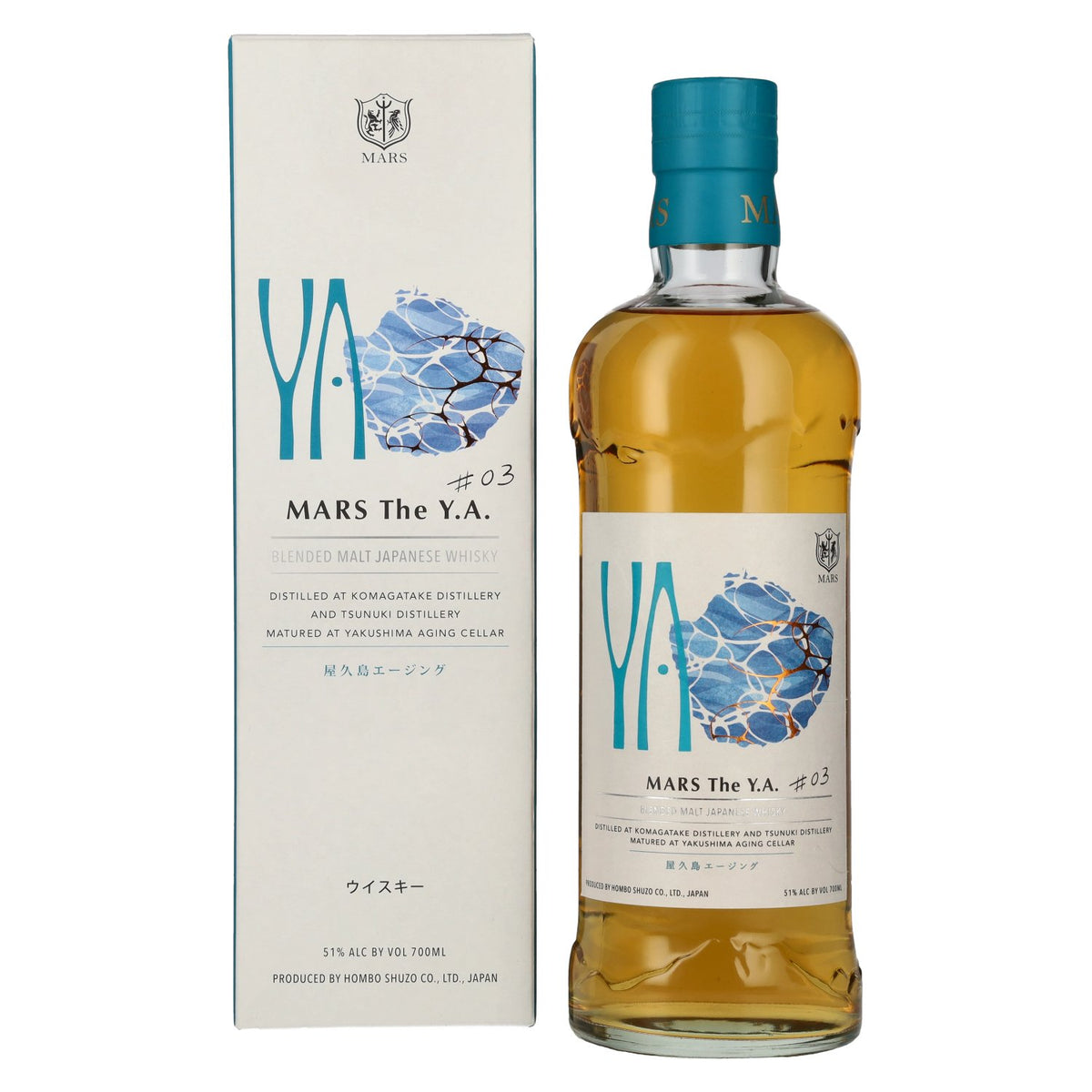 Mars Whisky The Y.A. Blended Malt Japanse whisky # 03 51% vol. 0,7 l in geschenkverpakking