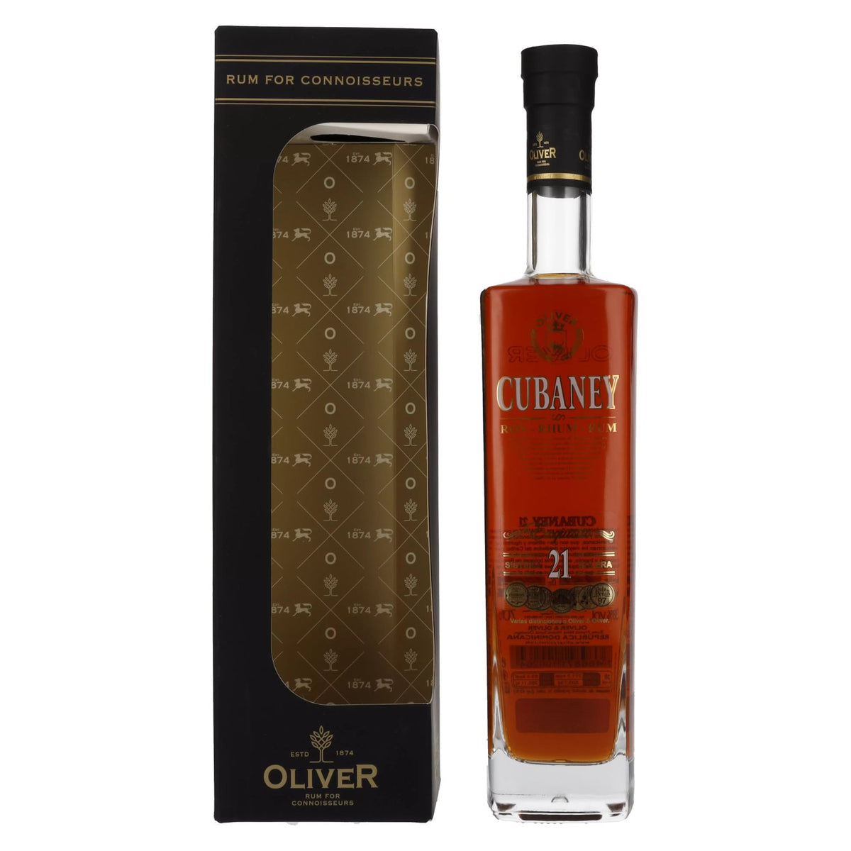 Ron Cubaney Exquisito 21 Solera 38% ABV 0.7l in a gift box