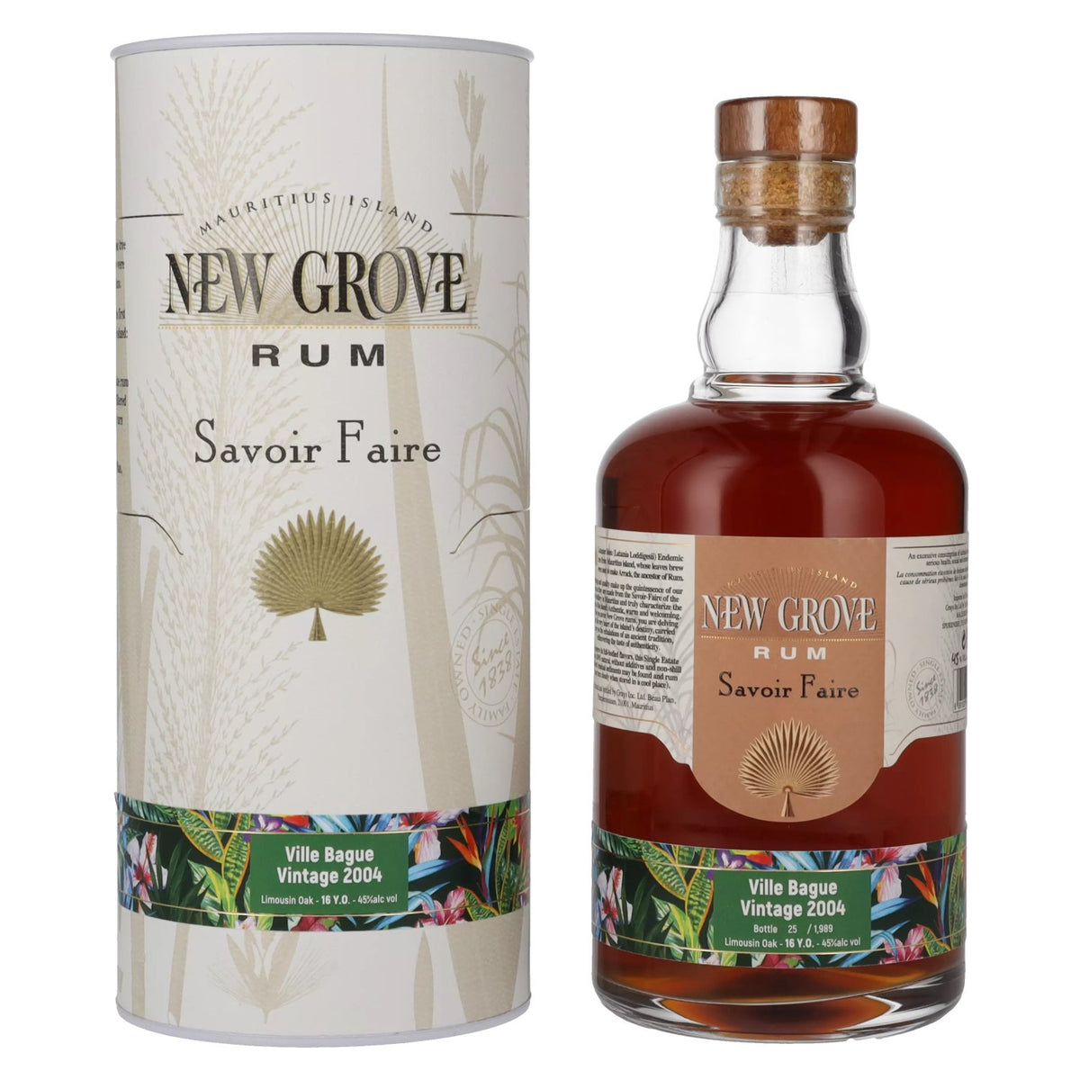 New Grove SAVOIR FAIRE Ville Vintage 16-Year-Old 2004 45% ABV 0.7l in a gift box