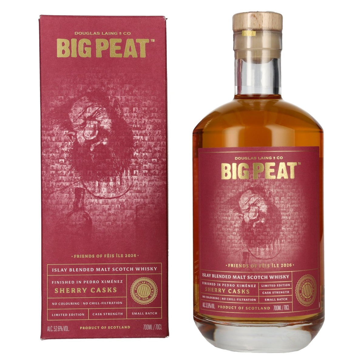 Douglas Laing Big Peat Pedro Ximénez Sherry Cask Finish Féis Ìle 2026 52,6% vol. 0,7 l in geschenkverpakking