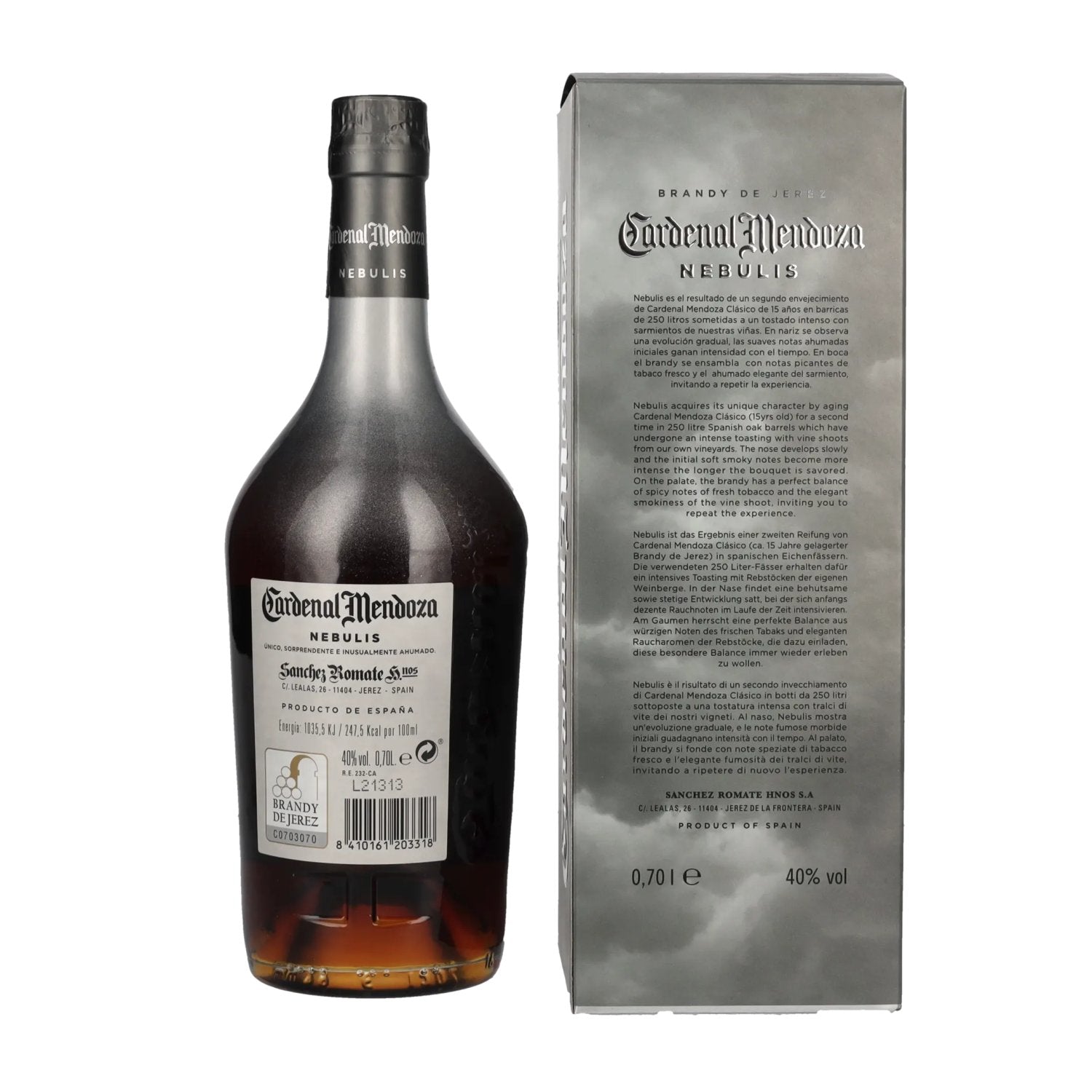 Cardenal Mendoza NEBULIS Rare Cask Finished 40% vol. 0,7l en boîte cadeau