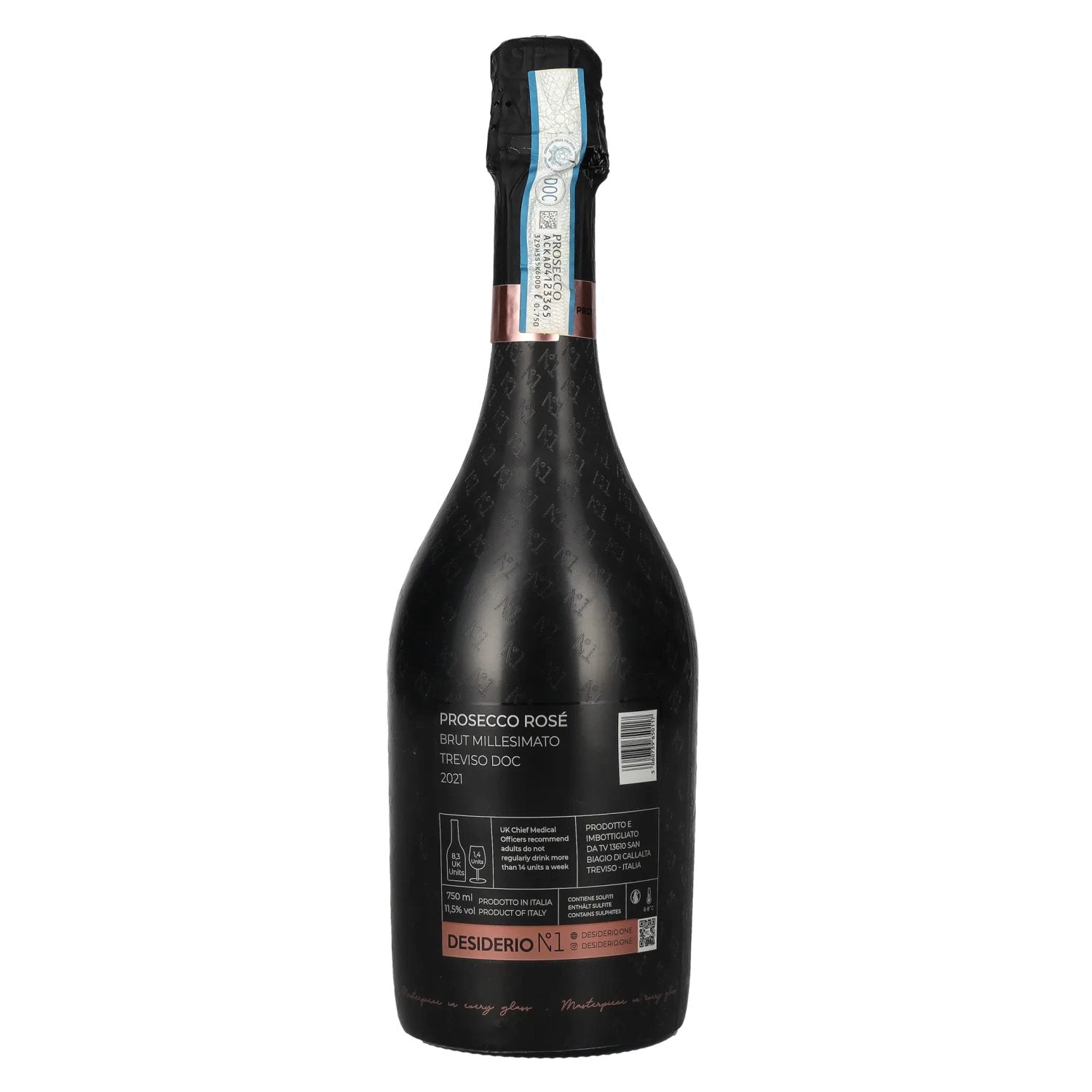 Desiderio N°1 Prosecco Rosé Brut Millesimato Treviso DOC 2021 11,5% Vol. 0,75l