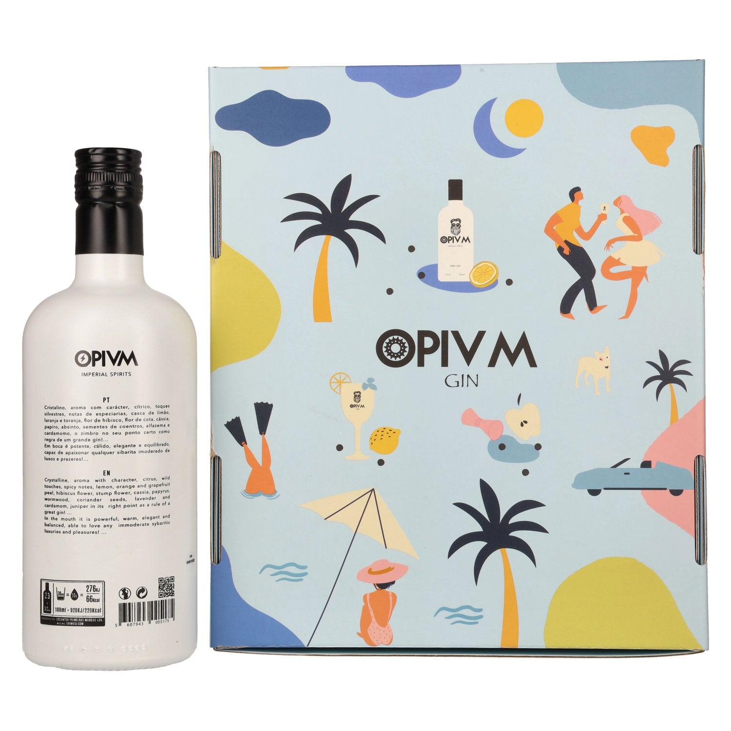 OPIVM Imperial Spirits Dry Gin 40% Vol. 0,7l in Geschenkbox mit Glas & Messbecher