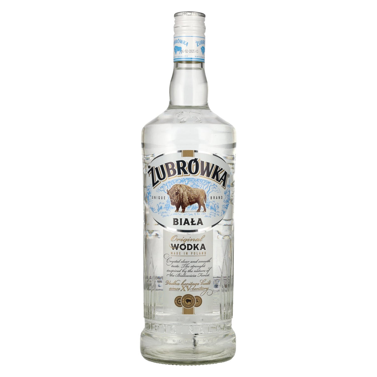 Zubrowka BIALA The Original Vodka 40% vol. 1 l