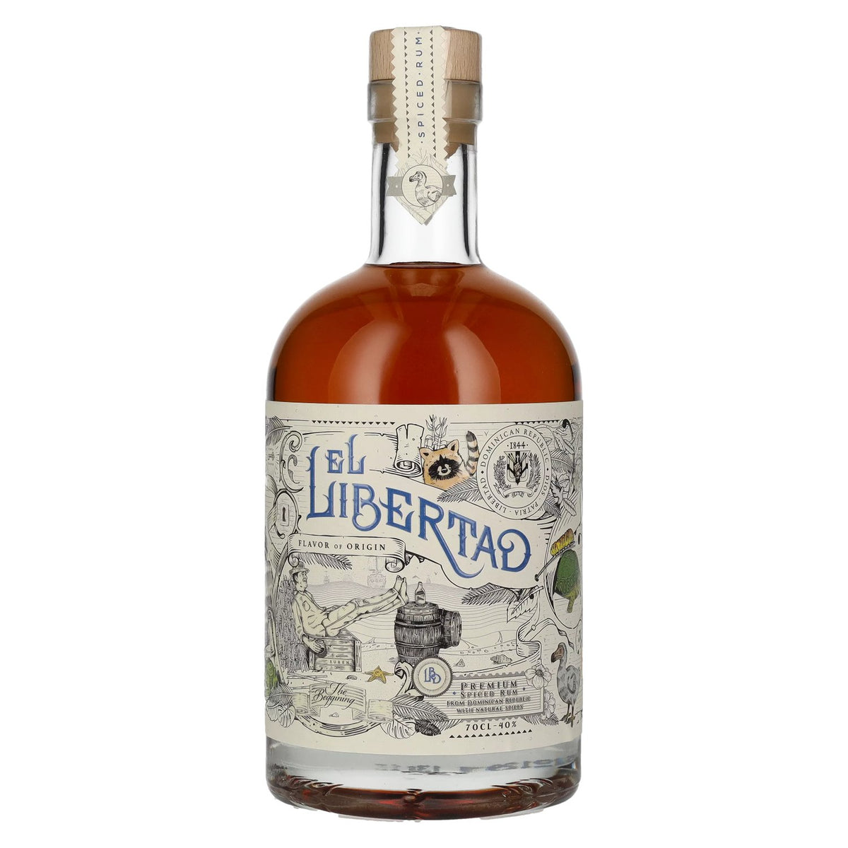 El Libertad FLAVOUR OF ORIGIN Spiced Rum Chapter I 40% vol. 0.7 l
