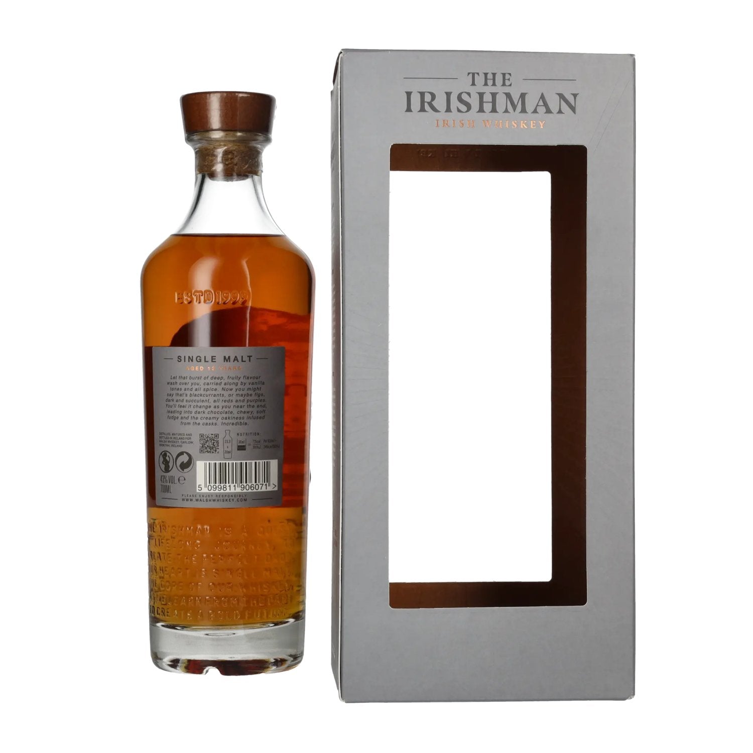 The Irishman 12 Years Old Single Malt Irish Whiskey 43% Vol. 0,7l in gift box
