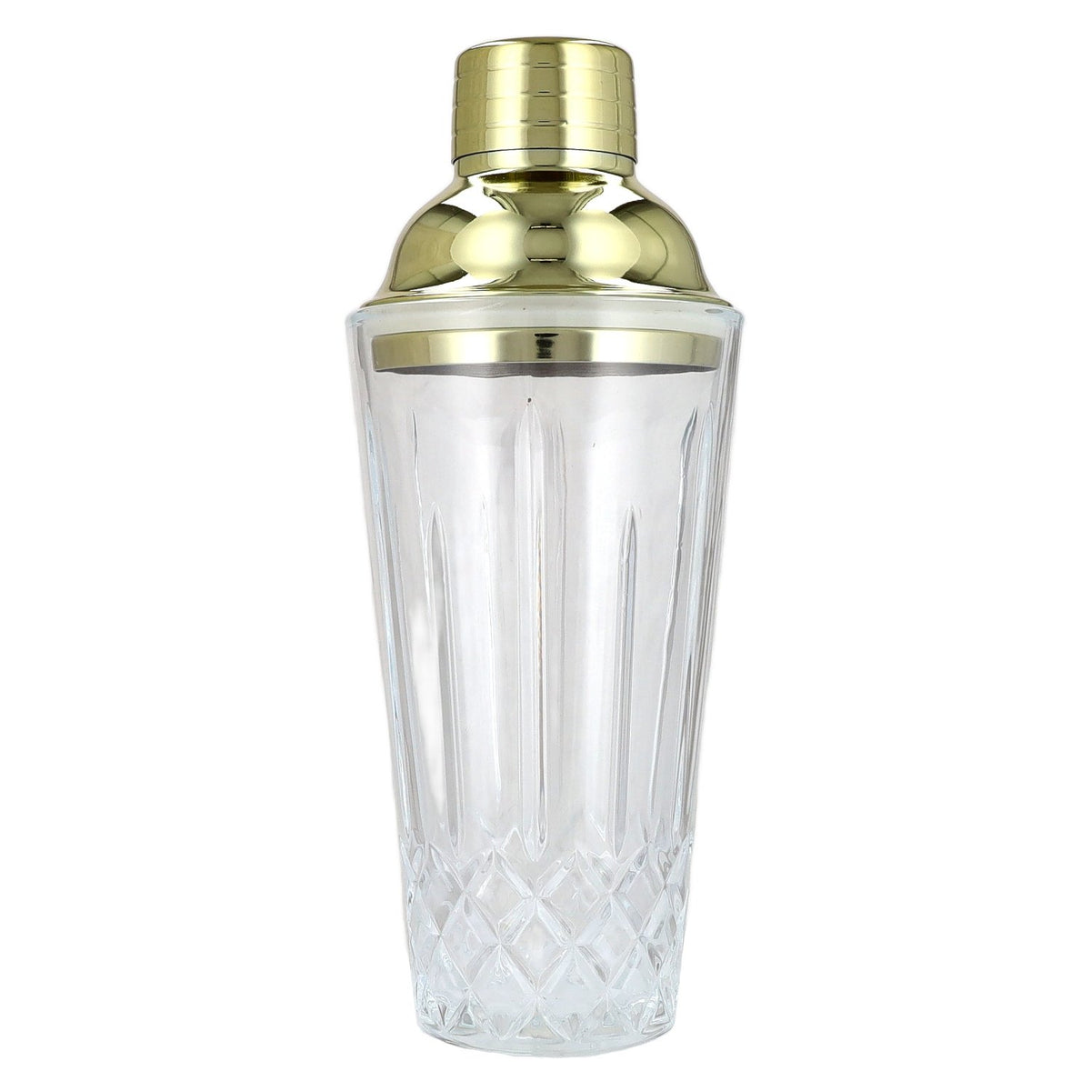 Boethius glazen shaker met gouden deksel 425 ml
