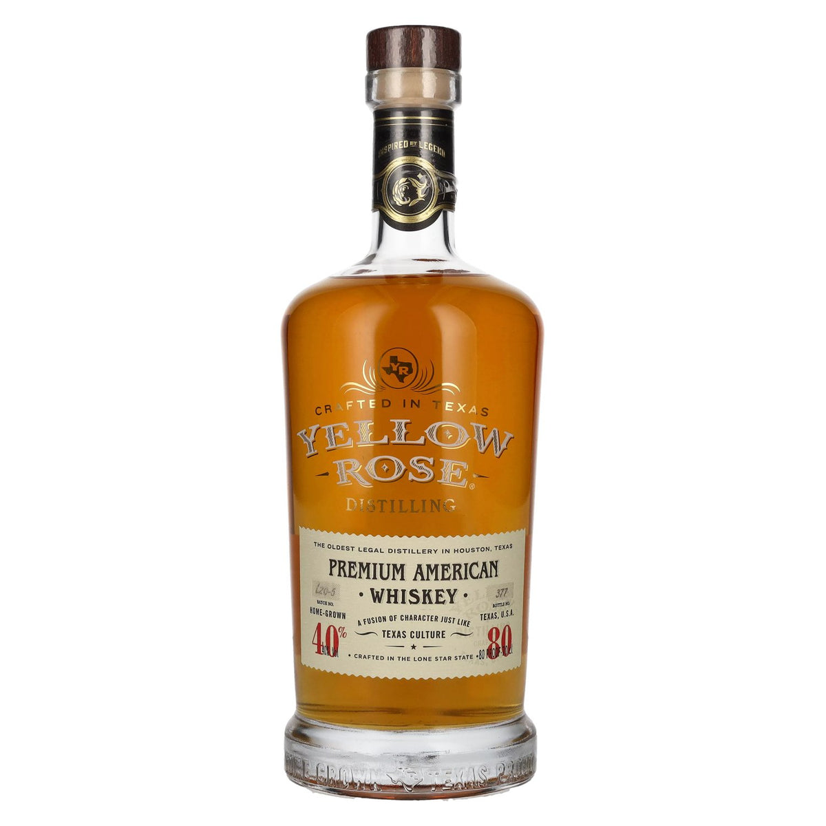 Yellow Rose PREMIUM AMERICAN Whiskey 40% ABV 0.7l