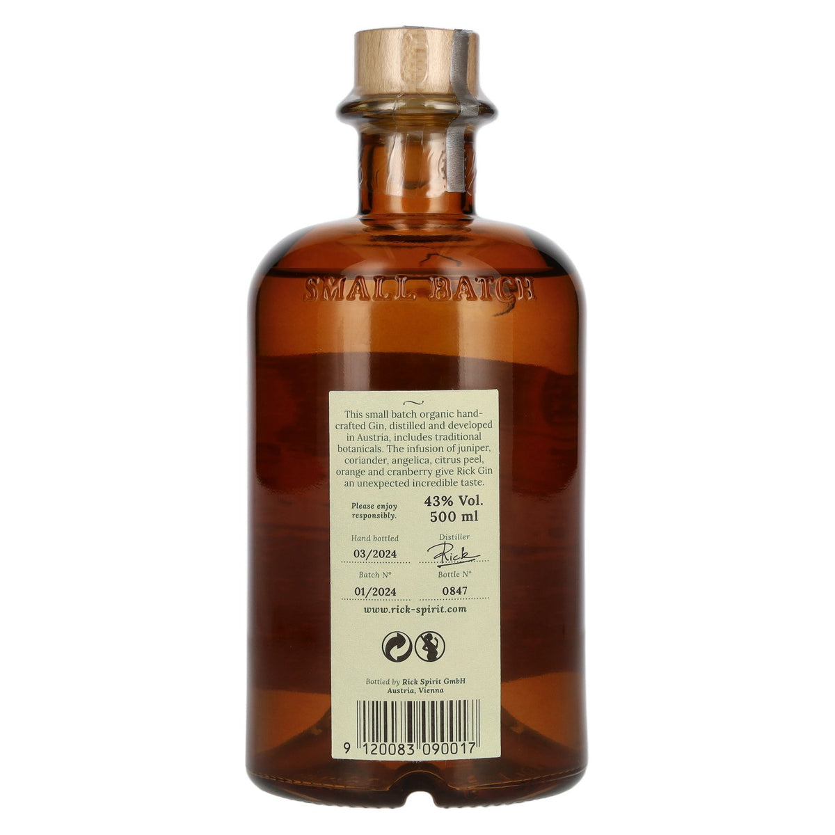 Rick Rich Dry Gin 43% Vol. 0,5l