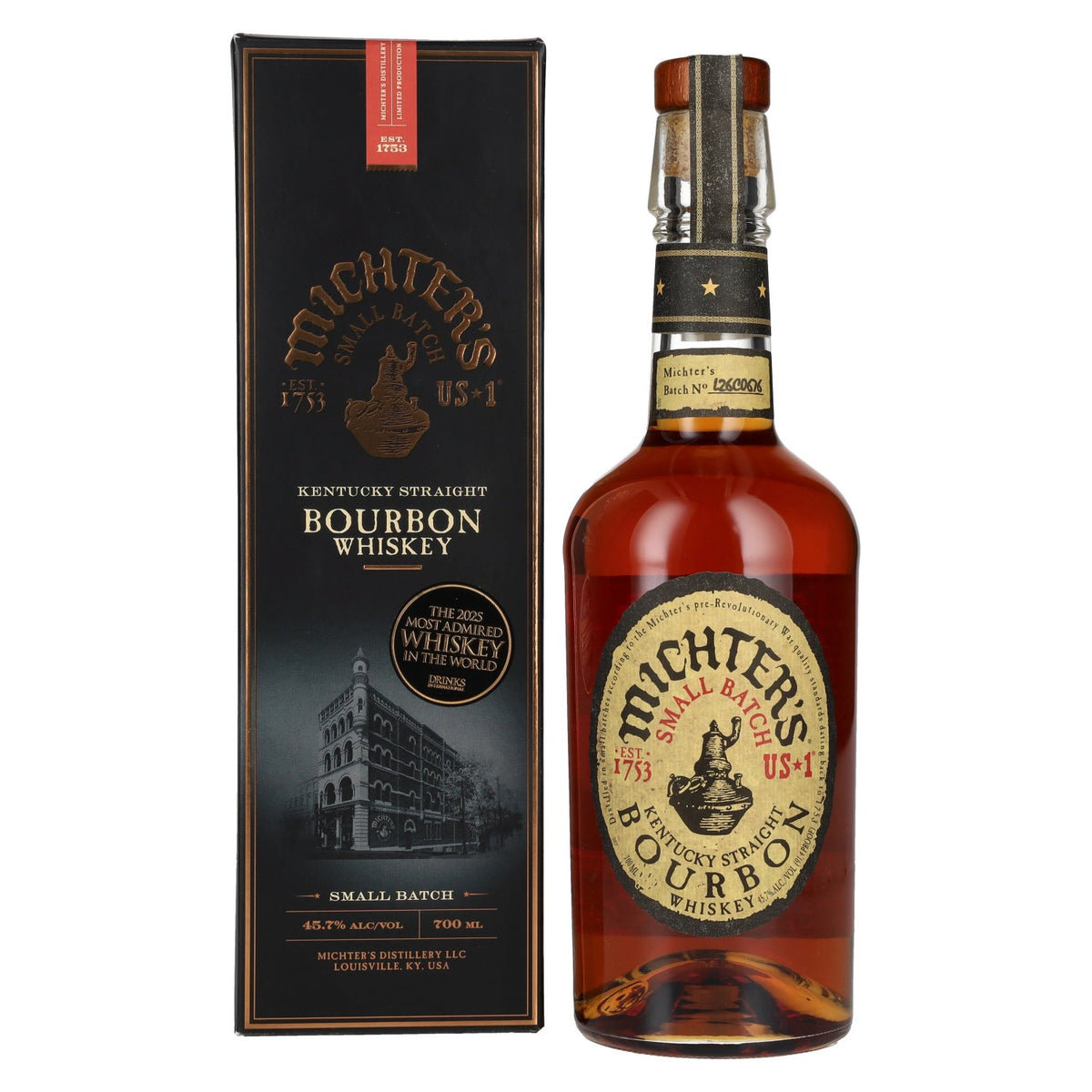 Michter's US*1 Small Batch Kentucky Straight Bourbon Whiskey 45.7% ABV, 0.7 litres, in a gift box
