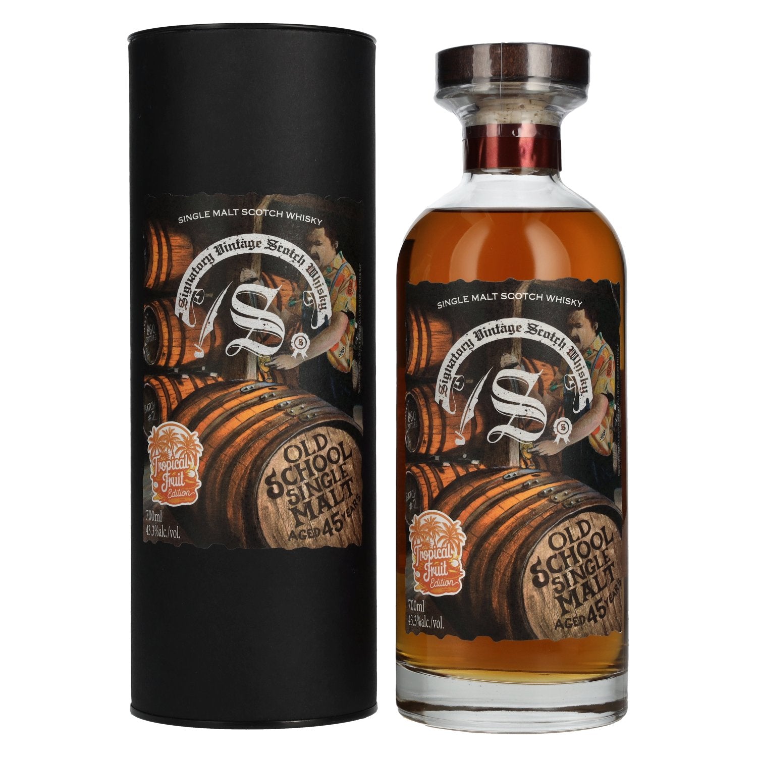 Signatory Vintage 45 Years Old OLD SCHOOL Tropical Fruit Edition 43,3% Vol. 0,7l in Geschenkbox