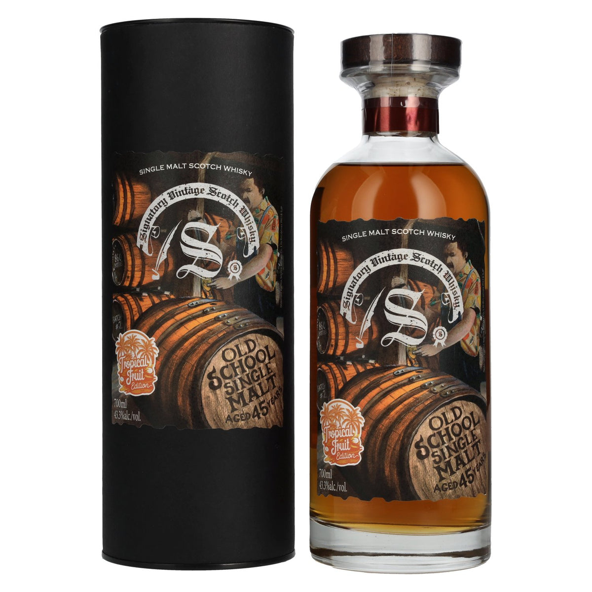Signatory Vintage 45 Years Old OLD SCHOOL Tropical Fruit Edition 43.3% vol. 0.7l in a gift box