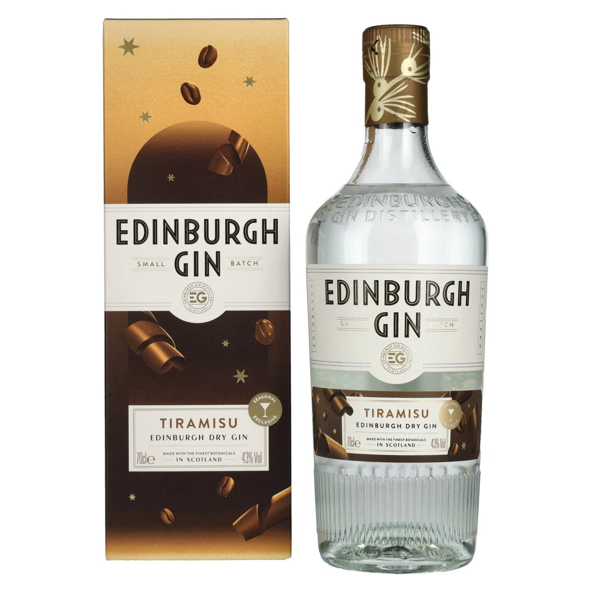Edinburgh TIRAMISU Dry Gin 43% Vol. 0,7l in Geschenkbox