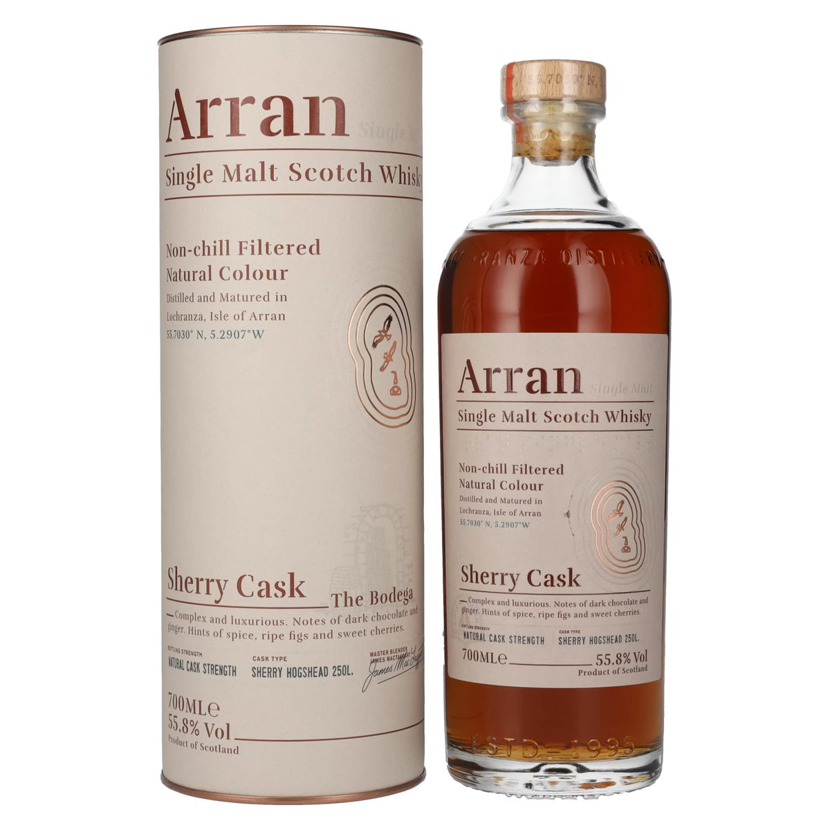 Arran Single Malt SHERRY CASK The Bodega 55,8% vol. 0,7 l in geschenkverpakking