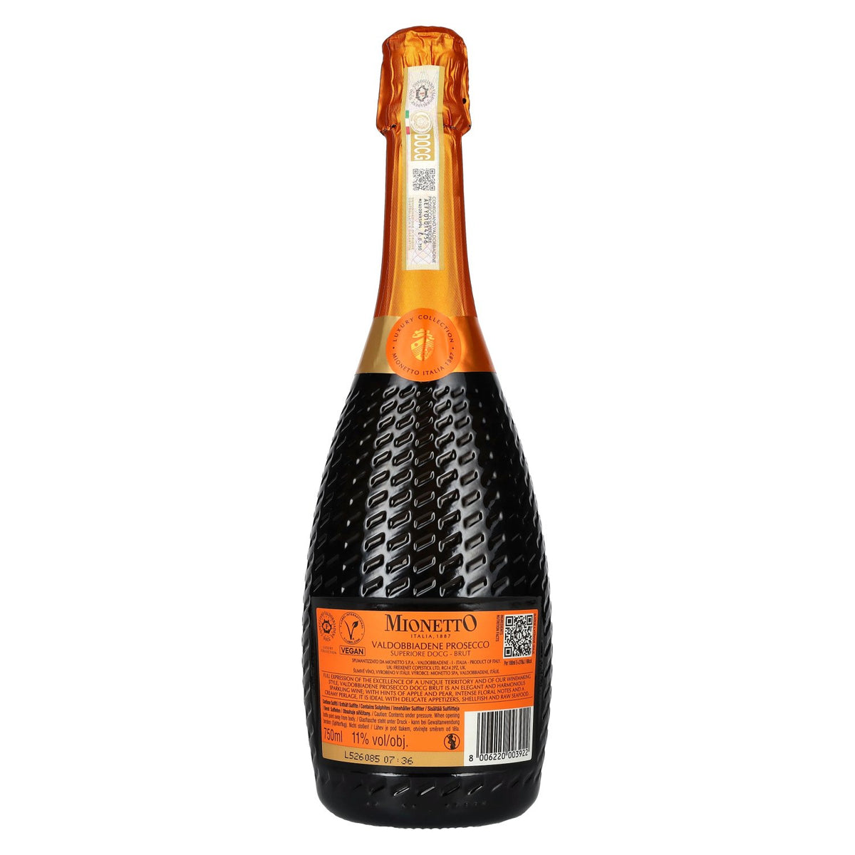Mionetto Valdobbiadene Prosecco Superiore Brut Luxury Collection DOCG 11% vol. 0.75 l