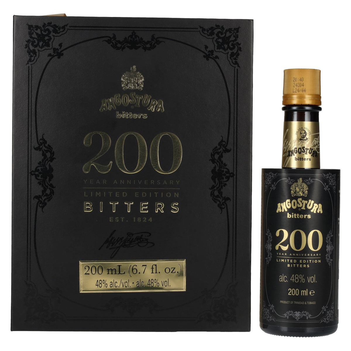 Angostura Bitters 200-jarig jubileum Limited Edition 48% vol. 0,2 l in geschenkverpakking