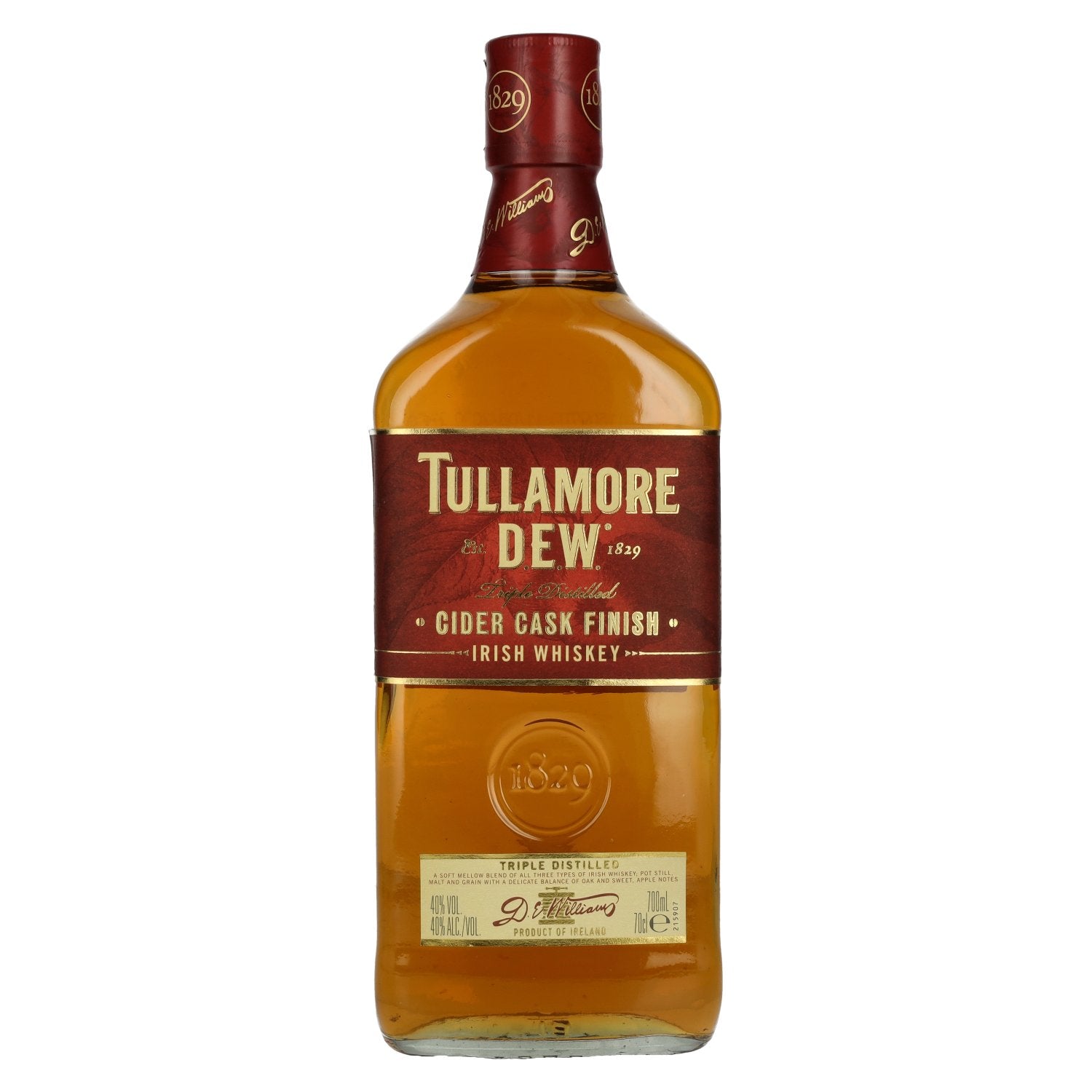 Tullamore D.E.W. Irish Whiskey CIDER CASK Afgewerkt 40% Vol. 0,7l