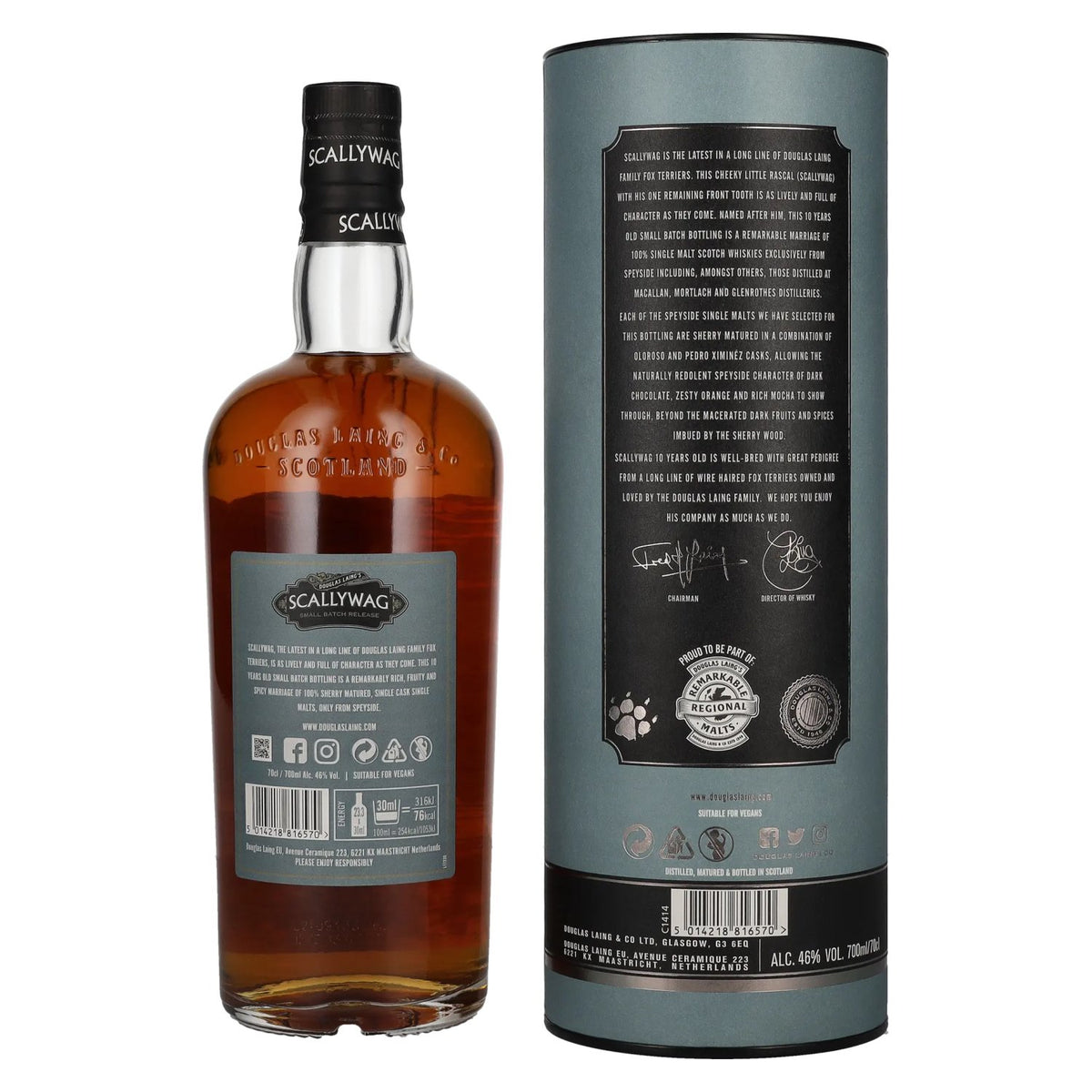 Douglas Laing Scallywag 10 Years Old Speyside Blended Malt 46% vol. 0.7 l in a gift box