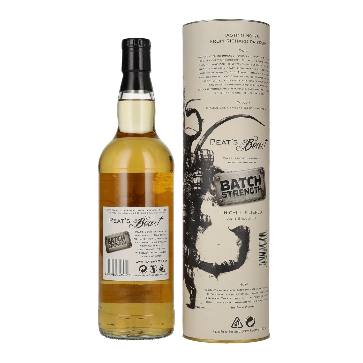 Peat's Beast Batch Strength 52,1% vol. 0,7l en boîte cadeau