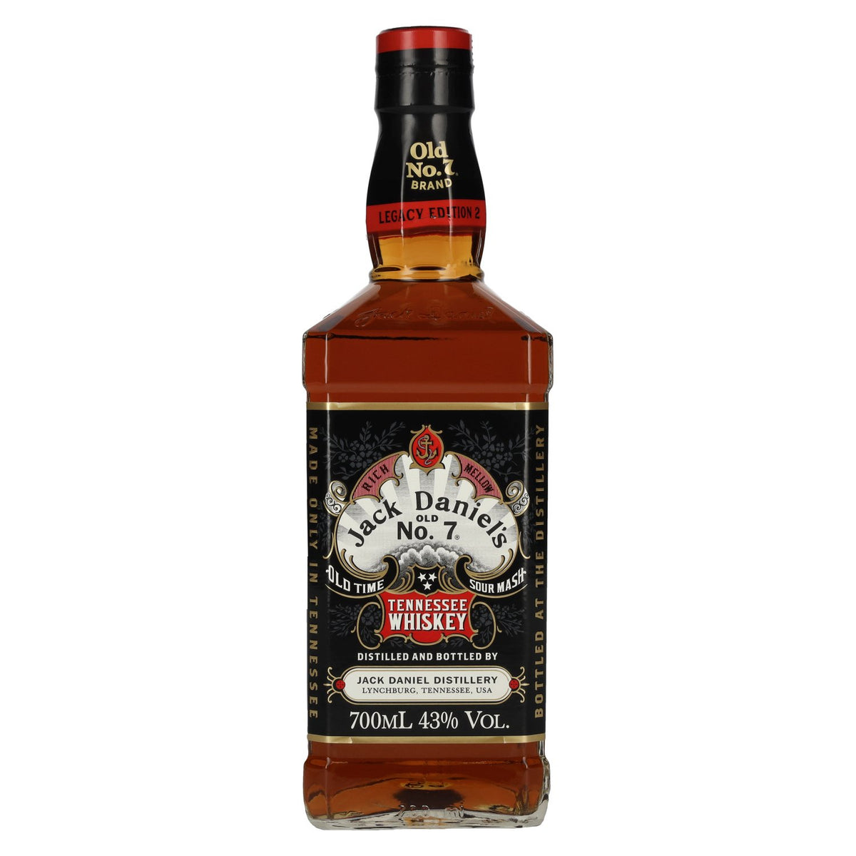 Jack Daniel's Sour Mash Tennessee Whisky LEGACY EDITION No. 2 – BLACK DESIGN 43% vol. 0.7l