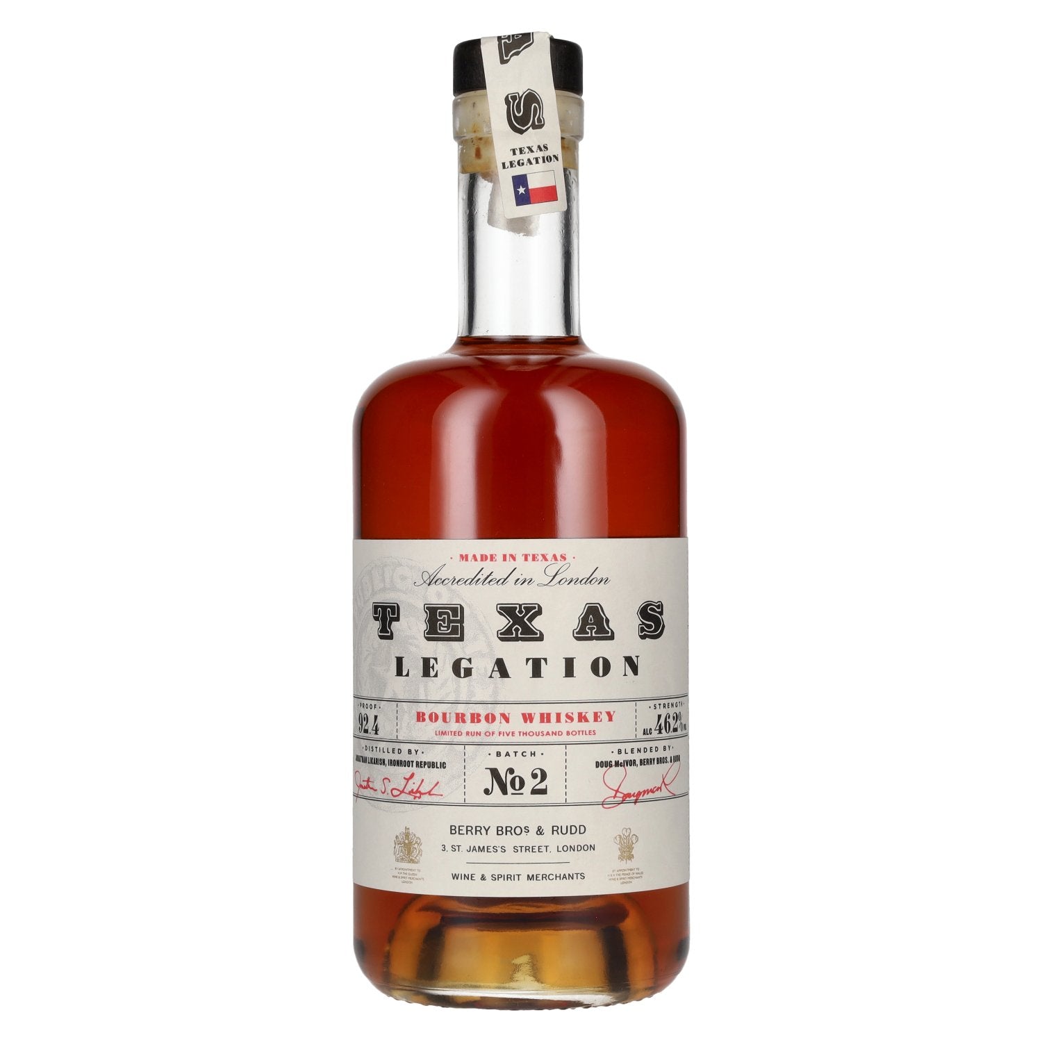 Texas Legation Bourbon Whiskey Batch 2 46,2% Vol. 0,7l