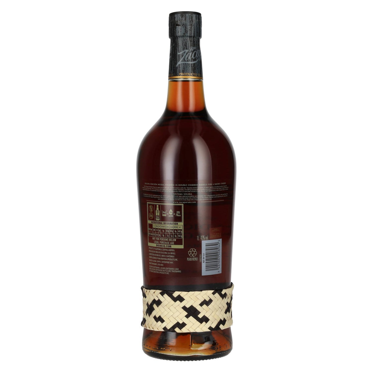 Ron Zacapa Centenario EDICIÓN NEGRA Sistema Solera Gran Reserva 43% Vol. 1l