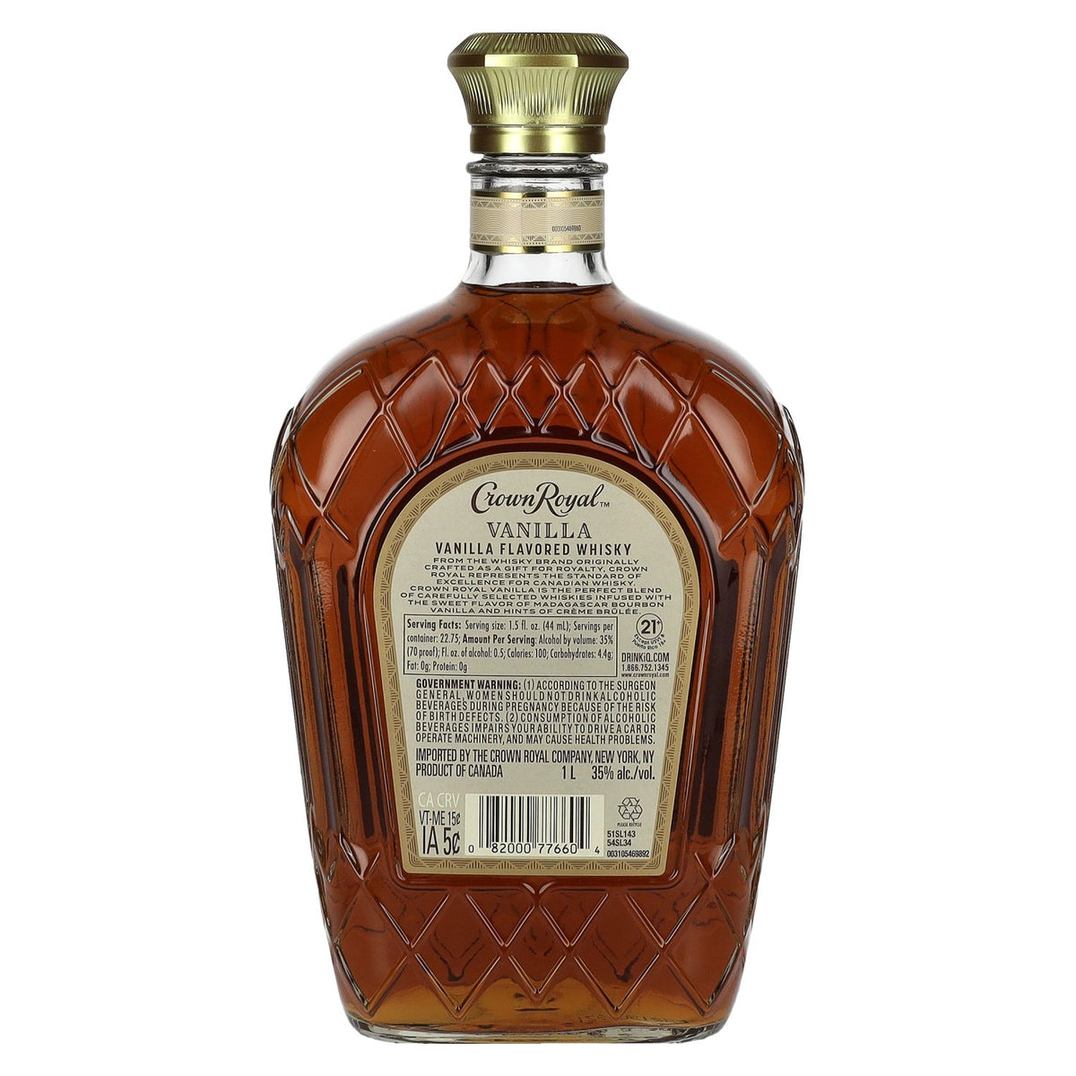 Crown Royal VANILLA Flavoured Whisky 35% vol. 1 litre