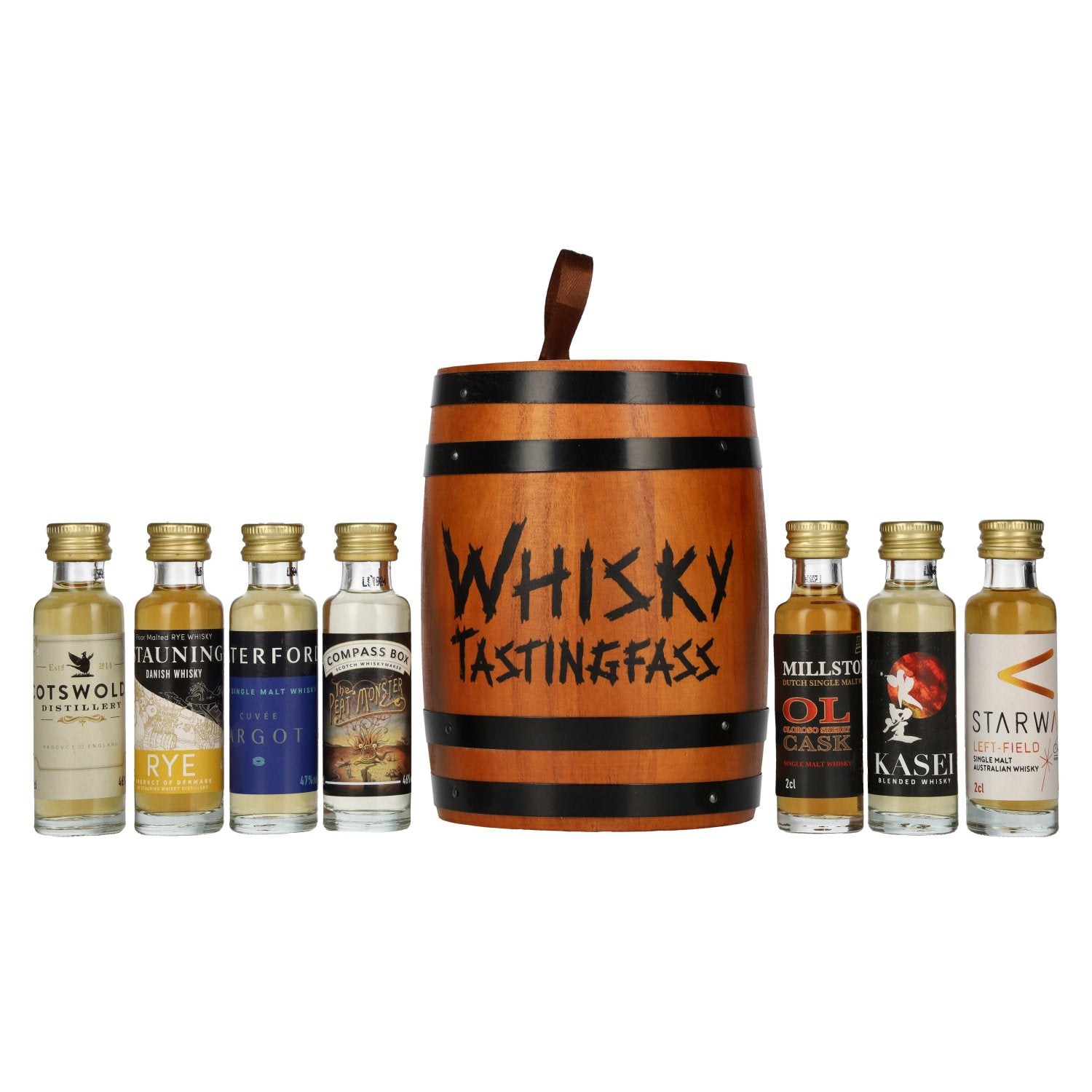 Whisky tasting barrel 44,7% Vol. 7x0,02l
